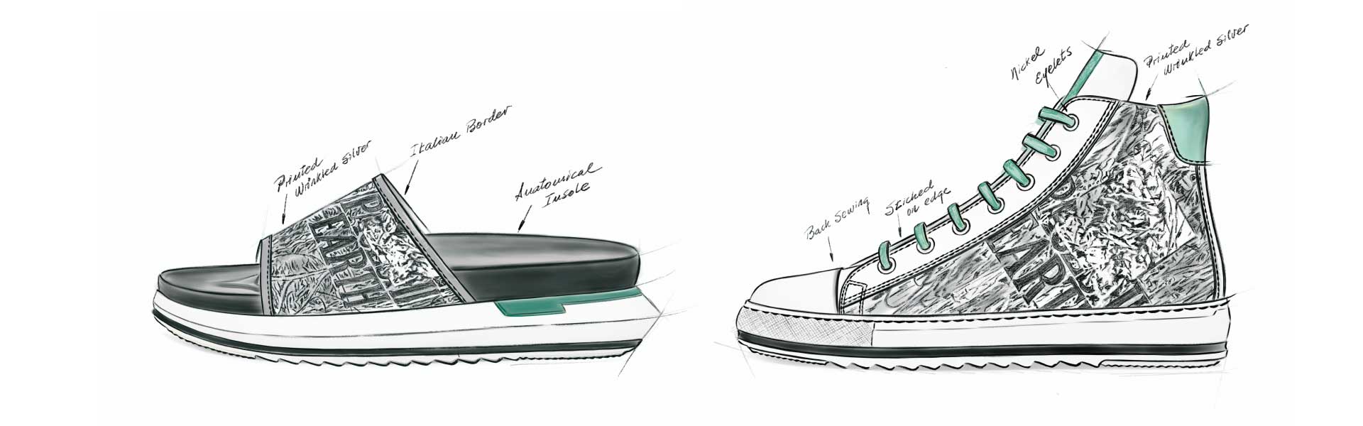 Sketch - Footwear Trends Men SS20 GrunGalactict