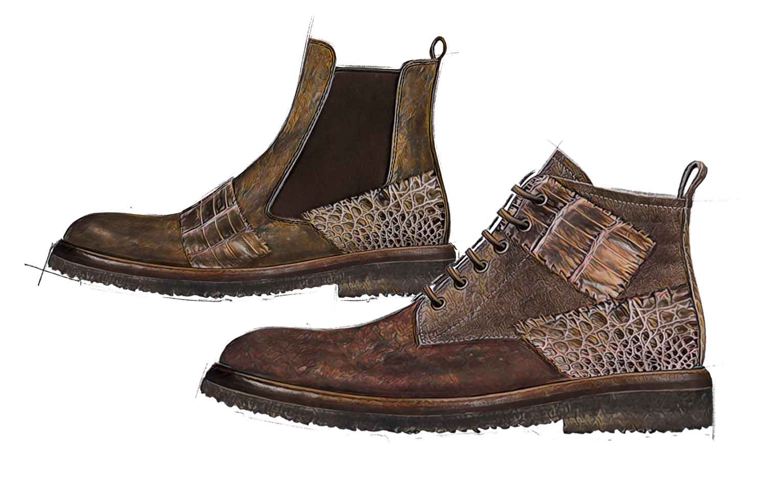 Colección de zapatos de hombre - Tencencia Unconcluded - Otoño Invierno 2020