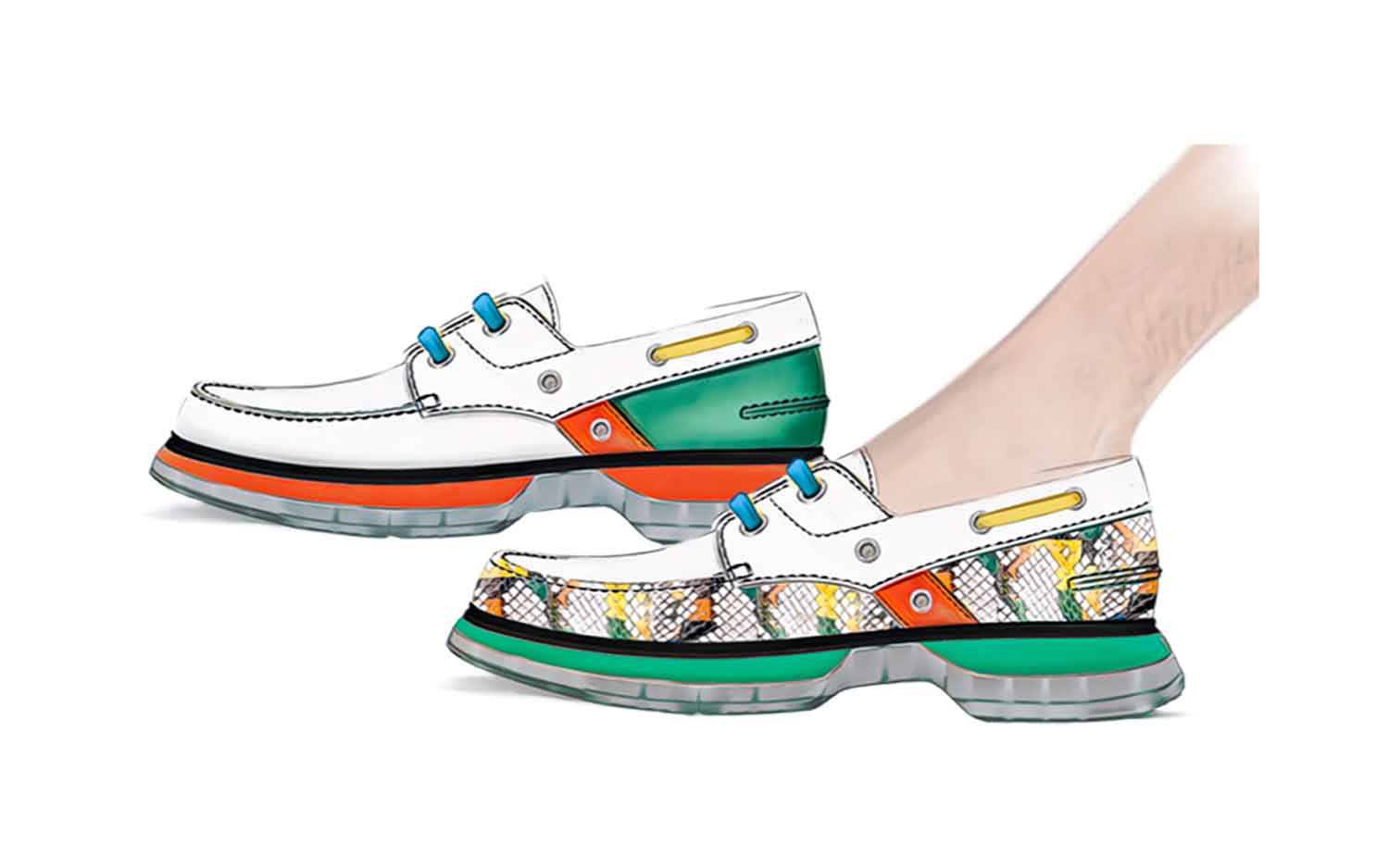 chromatic-nautic-men-shoes-collection-colorful-snake-ss21