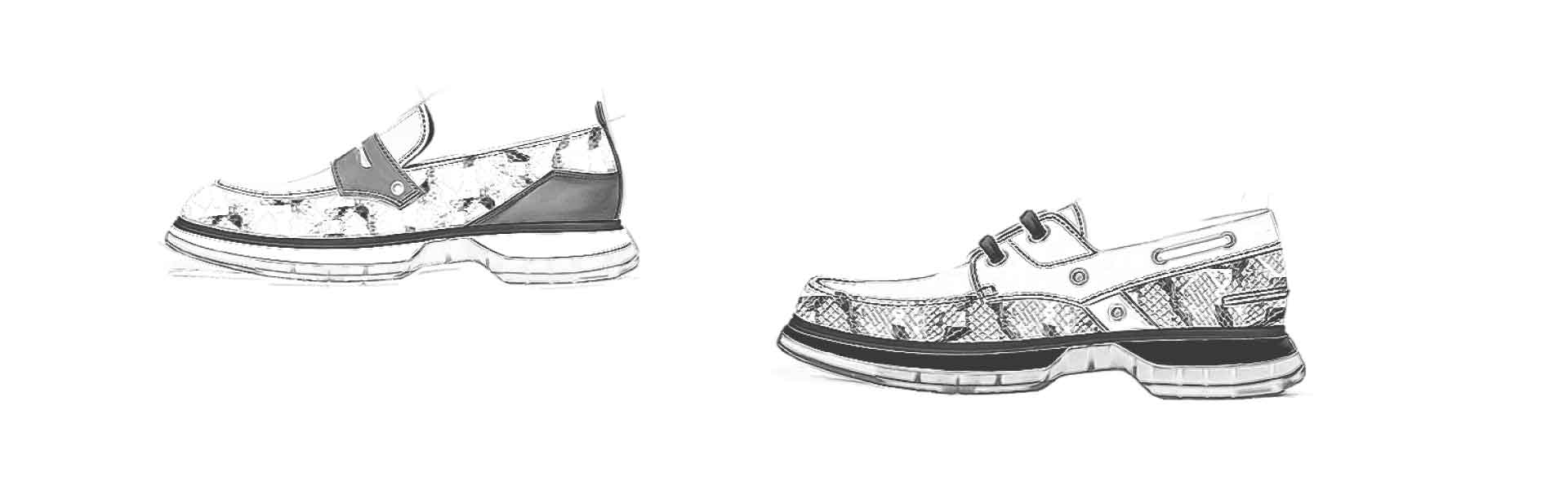 Footwear Trend SS21 - Colorful Snake - Sketch